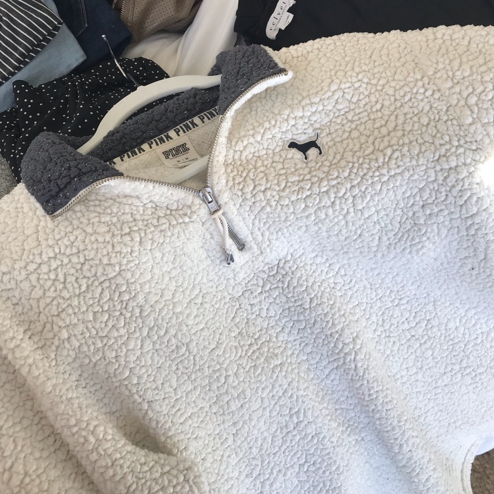 Pink Sherpa sweatshirt